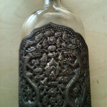 Help with a silver/glass flask I picked up at a garage sale
