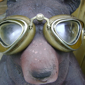 Italian Made Brevetto Gratti Aviator Goggles - Military and Wartime