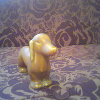 Rookwood Dachshund Figurine 6172 - Pottery