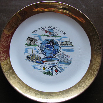 1961 World Fair Plate - Advertising
