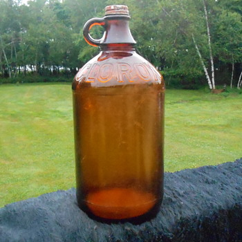 Amber Clorox Jug - Bottles