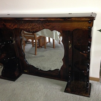 water&wood mirror// wall-mount i believe? HOW MUCH,WHAT IS IT?