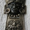 Salvador Teran for Marbel ceramic on silver metal pendant