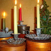 Graniteware chambersticks