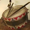 Original WW II German Youth Snare Drum with Sticks and Hanger