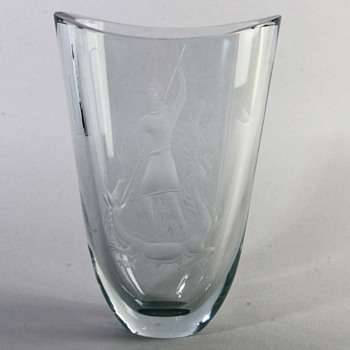 Gunnar Nylund 1955 designed Vase  - Art Glass