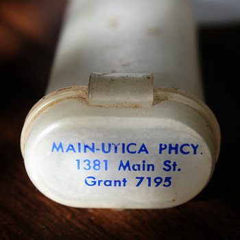 Vintage Pill Box from Buffalo, NY - Advertising