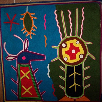 Huichol  Native Yarn Art - Rugs and Textiles
