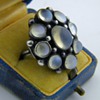 Vintage Antique Ceylon Moonstone Sterling 32mm x 27mm