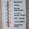 Barn Fresh 1970's Motorcraft Sign and Thermometer