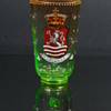 Moser? Enameled Rubina Verde bath salts measuring cup