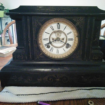 Ansonia cast iron clock - Clocks