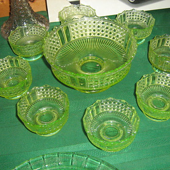 Richards and Hartley Berry set - Glassware