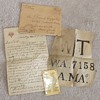WW1 Souvenir Airplane fabric from downed plane