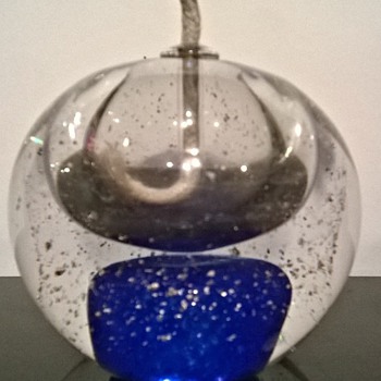 1960s/70s Glass Oil Burner ! Lamp ! - Art Glass