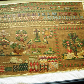 country sampler dated 1882