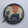 Vote It Straight Republican Party Pin from C. 1920