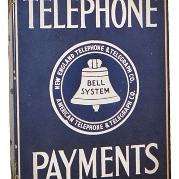 Telephone Payments Sign Blue Logo - Signs