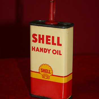 shell oil can - Petroliana