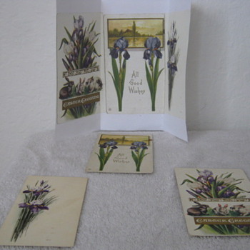 100 year old hand made postcards