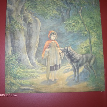Little Red Riding Hood with Wolf - Cloth -  want some information :)