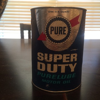 Pure oil cardboard oil can - Petroliana