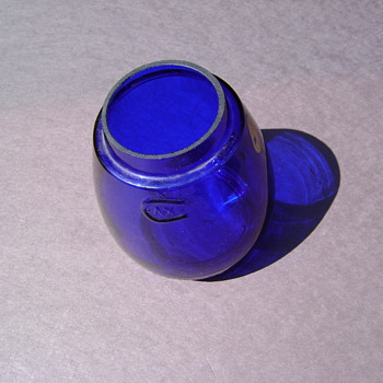 Cobalt Blue Railroad Lantern Globe