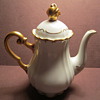 Volkstedt by Alfred Hanika 1932-1949 Gold Gilt Coffee Pot. Gold Handle and Finial Top