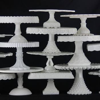 for Milk Glass lovers: my MG cake stand collection - Glassware