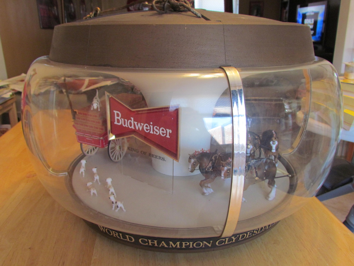 1960's Budweiser Original Clydesdales Carousel Light Collectors Weekly