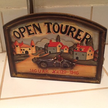 Vintage Wooden Open Tourer key holder - Classic Cars