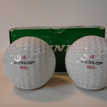 When is a golf ball not a golf ball? When they are Dunlop 65 salt and pepper shakers