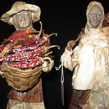 Vintage Paper Mache Dolls from Mexico - Dolls