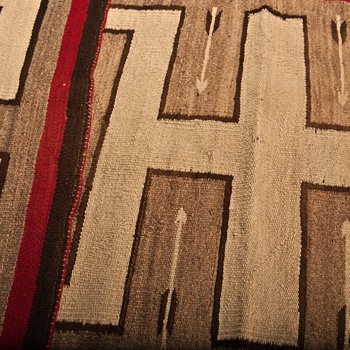 Navajo Rug with Arrows 