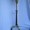 Mid century lamp brass with unique Atomic Style
