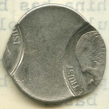 us coin Jefferson 5c Saddle Strike