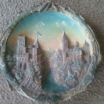 Czech wall plate - Art Pottery