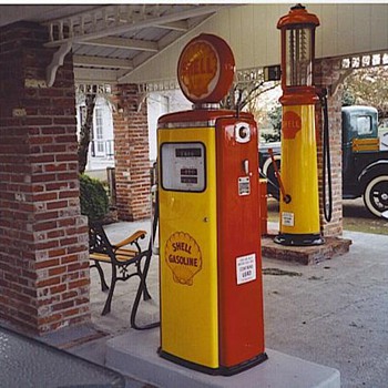 Gas pumps from our filling station.