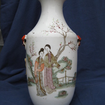 detailed asian vase - Asian