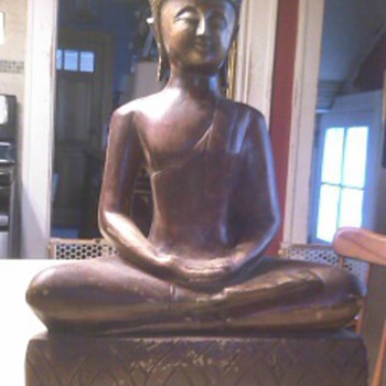 Wood Carved Thai Buddha