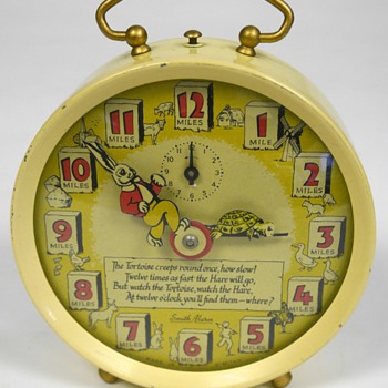 Tortoise and Hare Alarm Clock Circa 1940's - Clocks