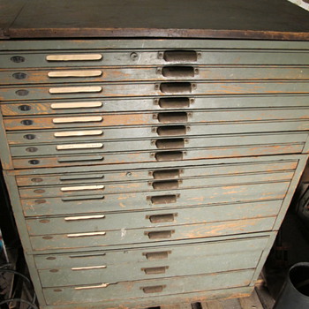 Western Union Telegraph Parts Cabinent