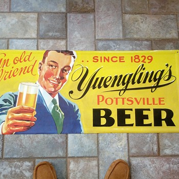 Yuengling Pottsville Tin Sign - Breweriana