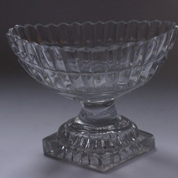 Irish Pedestal Salt Boat - Glassware