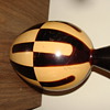 Mexican/ US?  Tall Signed Black & Tan Handmade Pot