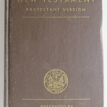 WWII U.S. Army Issued New Testament - Books