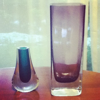 Two Geoffrey Baxter Glass Vases - Art Glass