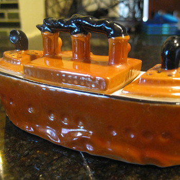 Lustre Steam Ship - Art Pottery