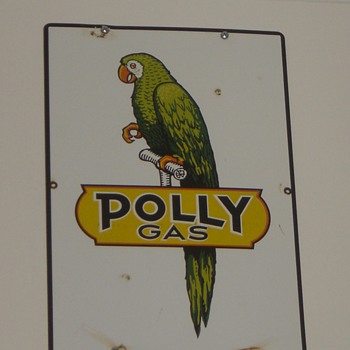 Polly Gas Pump Sign - found it "back in the day" - Petroliana