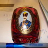 Does anyone know who is on this cordial glass or anything about this?
